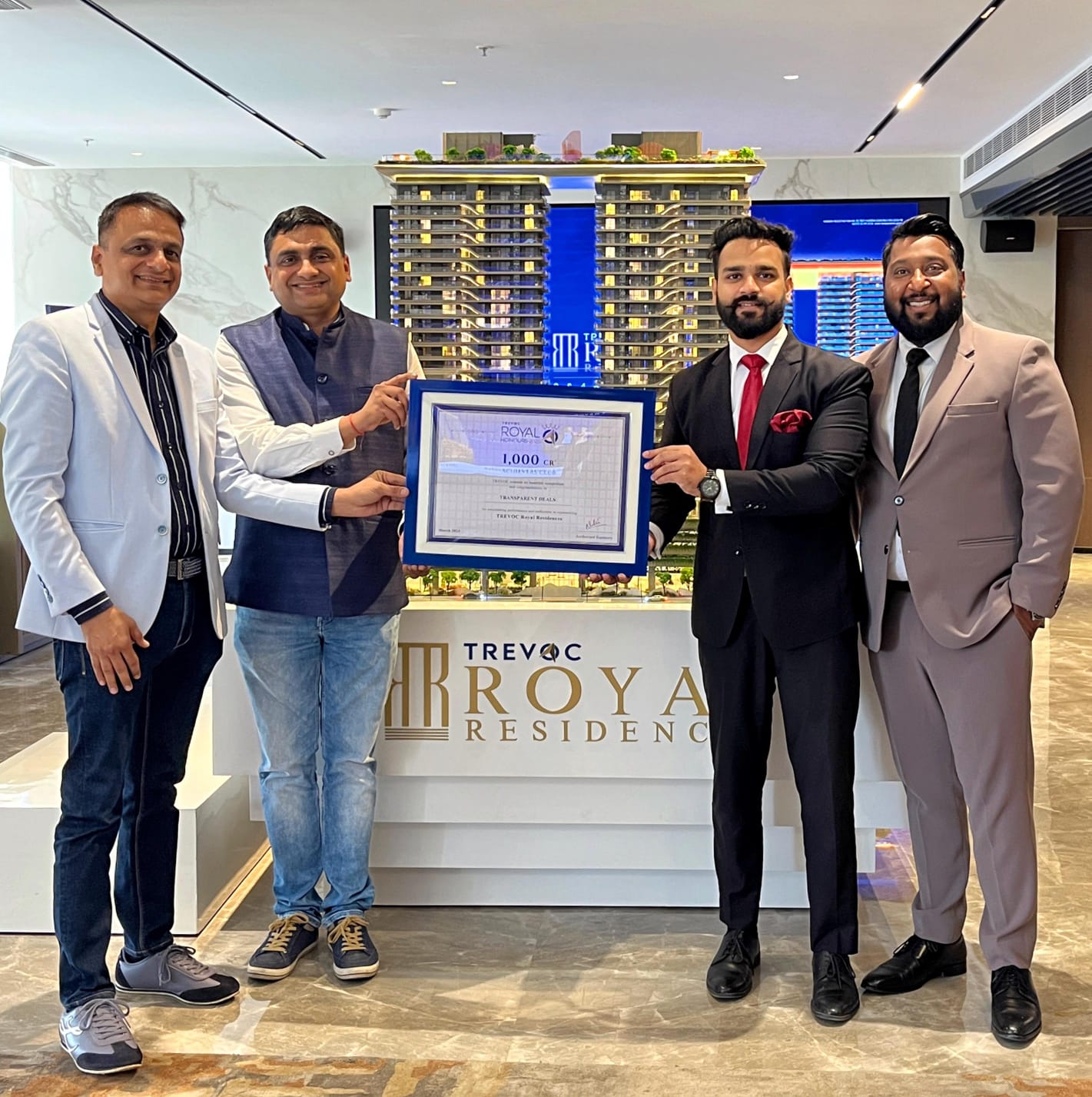TREVOC Royal Honours, 1,000 Cr Achievement